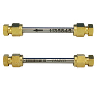 1/4" x 3.5" Stainless Steel Tube - Brass Compression Caps