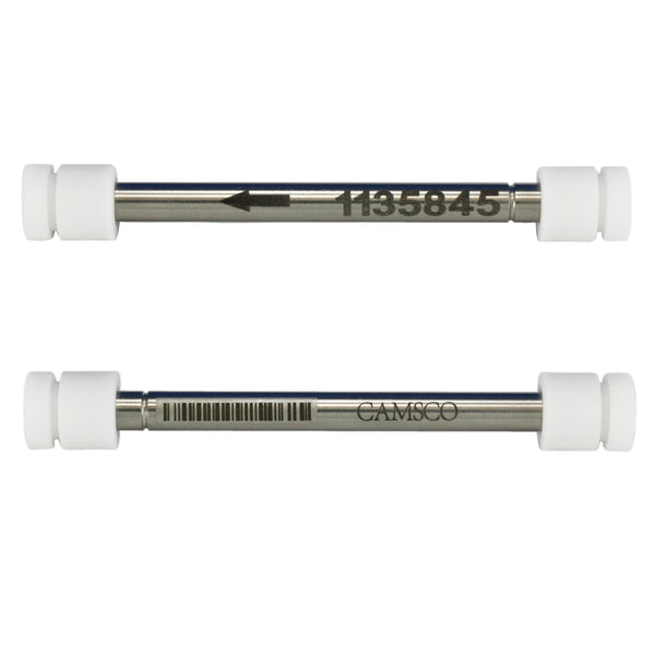 1/4" x 3.5" Stainless Steel Tube - PTFE Analytical Caps