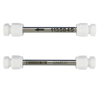 1/4" x 3.5" Stainless Steel Tube - PTFE Compression Caps